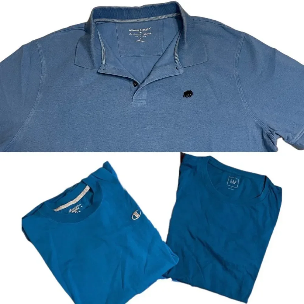 Blue Extra Large T-shirts - variety of shades